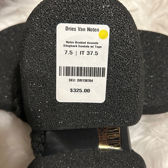 Dries Van Noten Black Braided Sandals - Picture 5 of 5